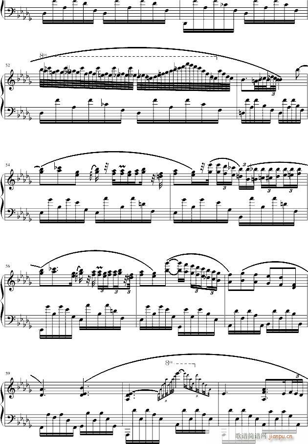 肖邦降D大调夜曲(钢琴谱)5
