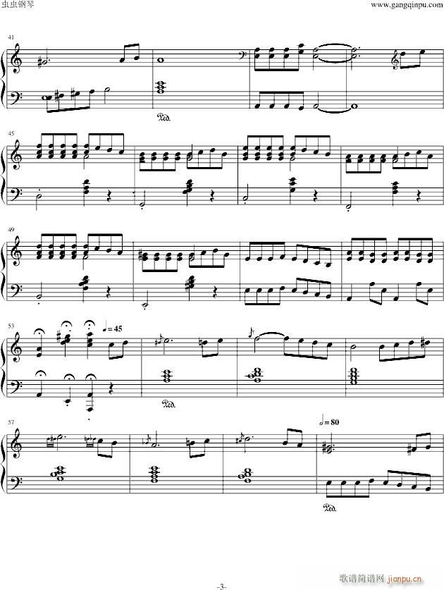 斯拉夫之歌简化版(钢琴谱)3