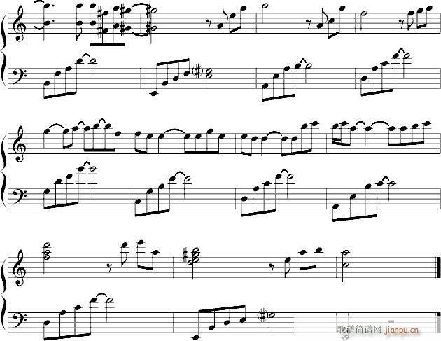 珍爱你(钢琴谱)3