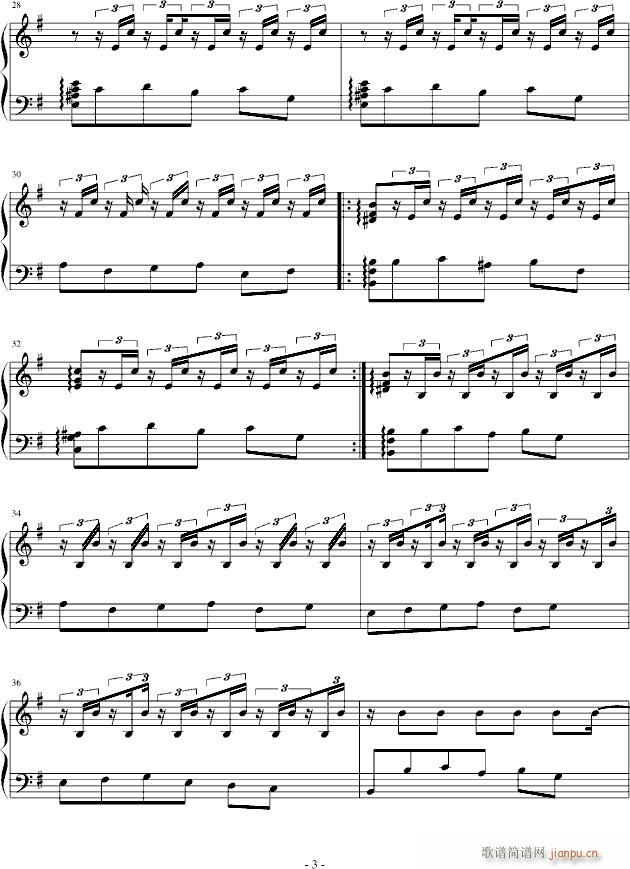 西班牙乐曲(钢琴谱)3