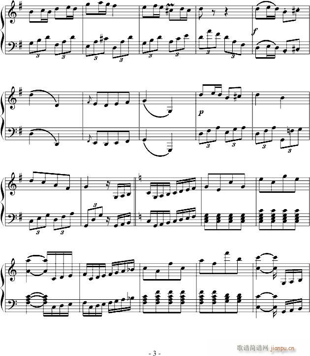 贝多芬第25奏鸣曲第三乐章(钢琴谱)3