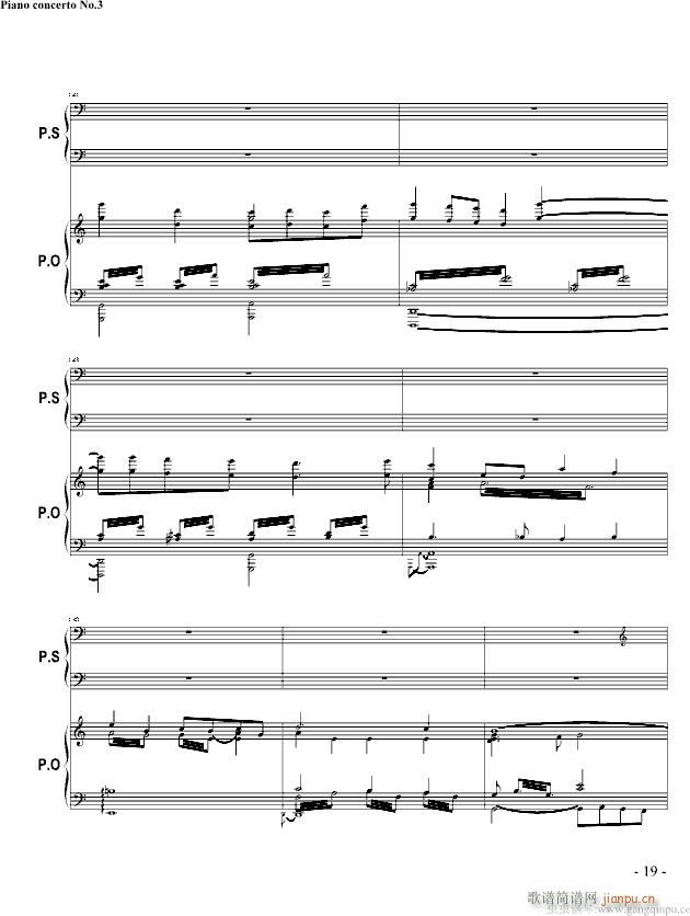 C大调第三钢琴协奏曲(钢琴谱)19
