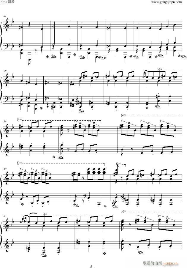 恶魔之舞(钢琴谱)5