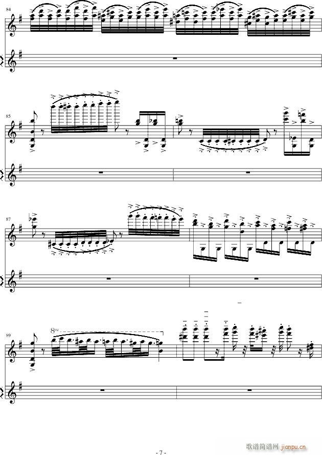 意大利国歌变奏曲(钢琴谱)7