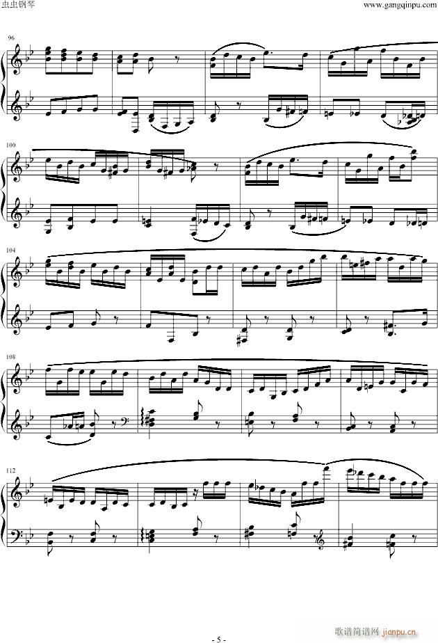 胡桃夹子序曲(钢琴谱)5