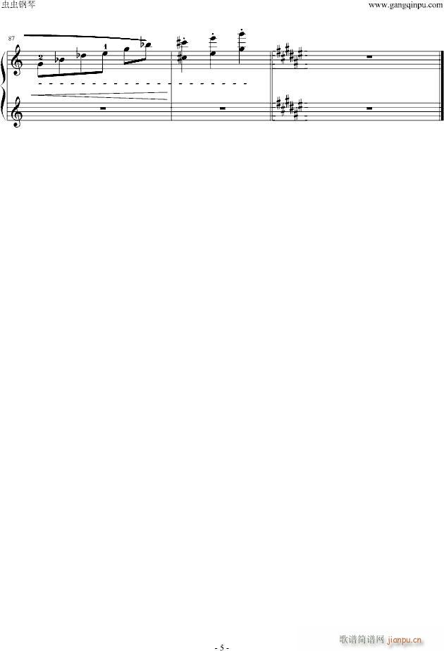 第一首被遗忘的圆舞曲(钢琴谱)5