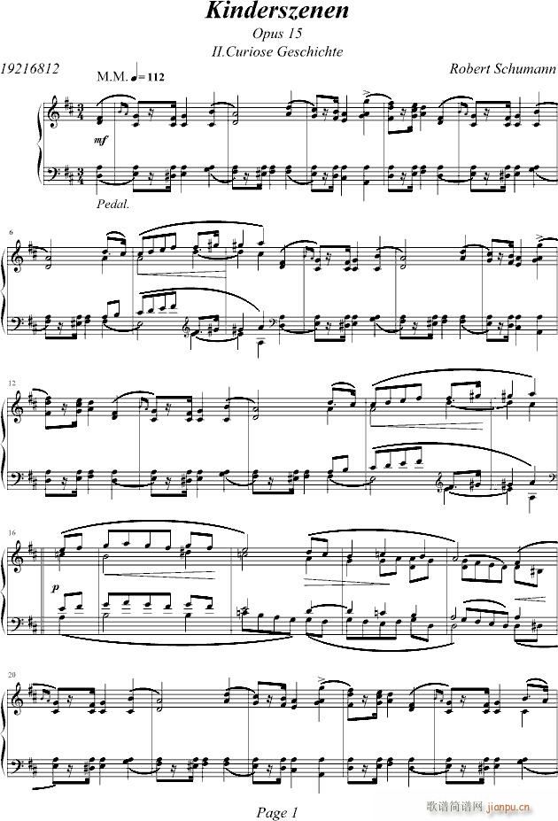 童年情景2(钢琴谱)1