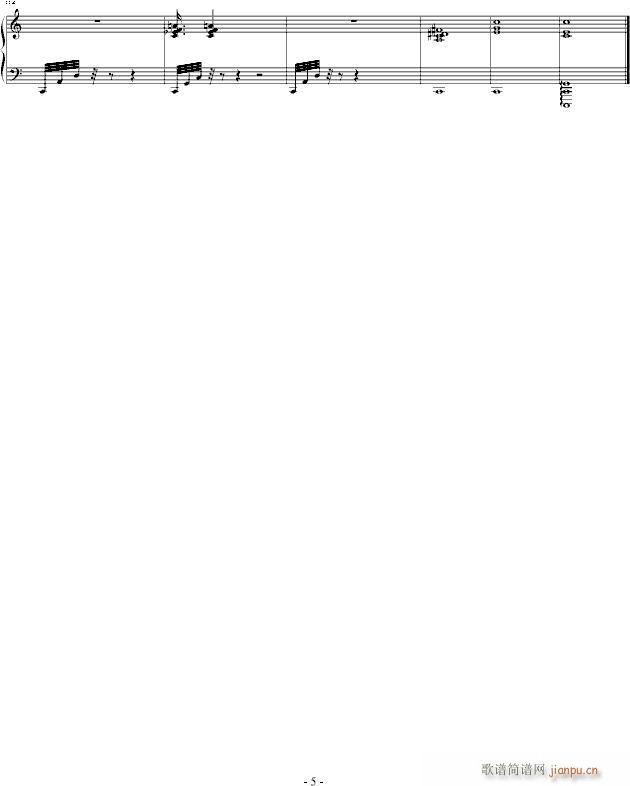橐驼(钢琴谱)5