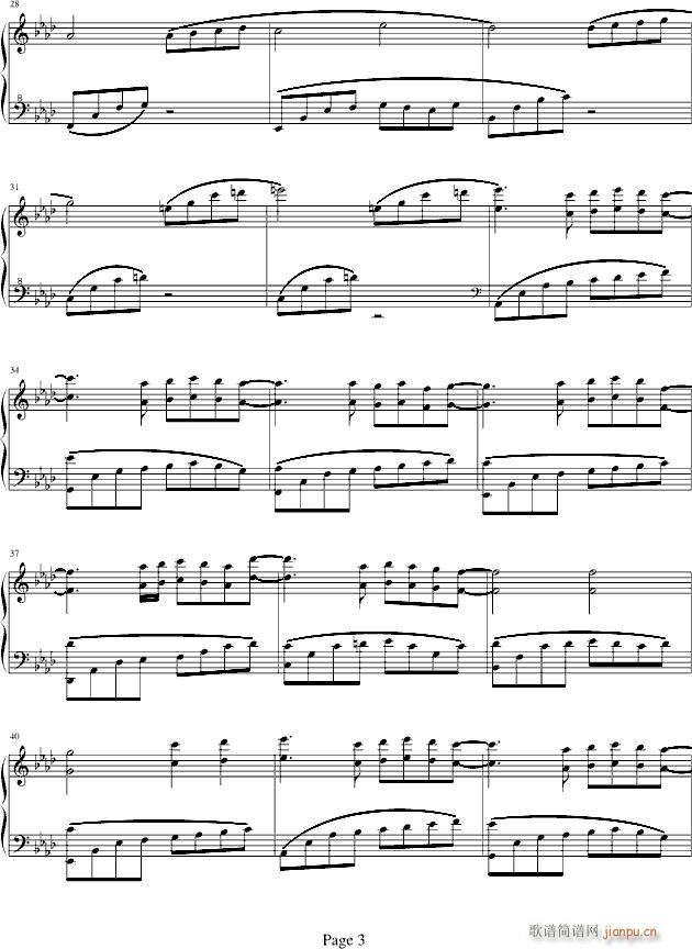 Cast Fate To The Wind(钢琴谱)3