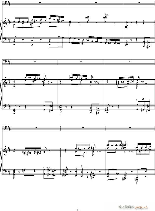 D大调诙谐曲(钢琴谱)7