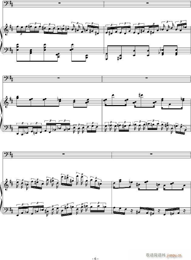 D大调诙谐曲(钢琴谱)6