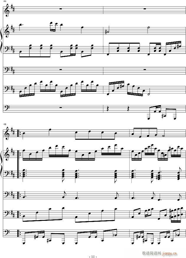 平行线(钢琴谱)11