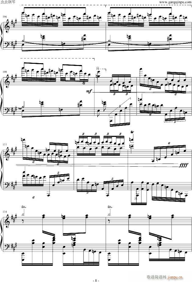 瓦洛多斯土耳其(钢琴谱)8