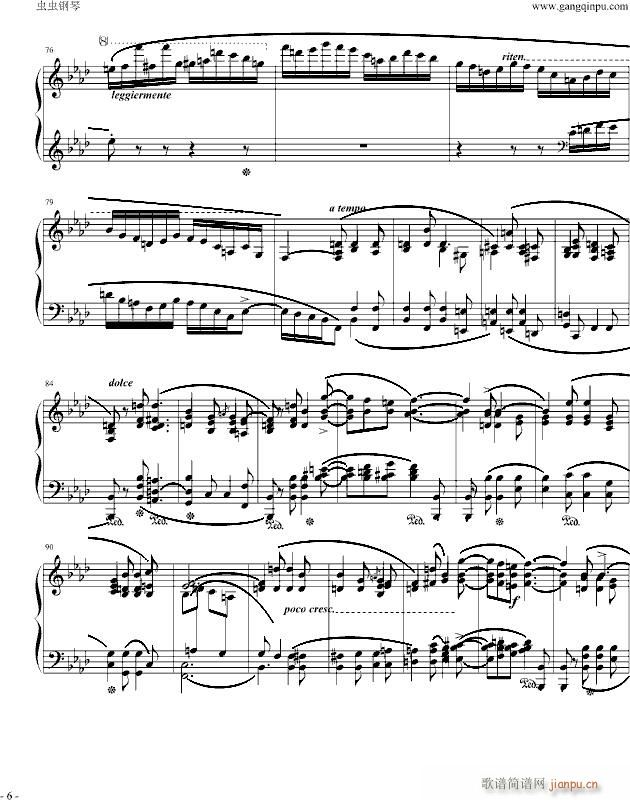 肖邦f小调叙事曲(钢琴谱)6