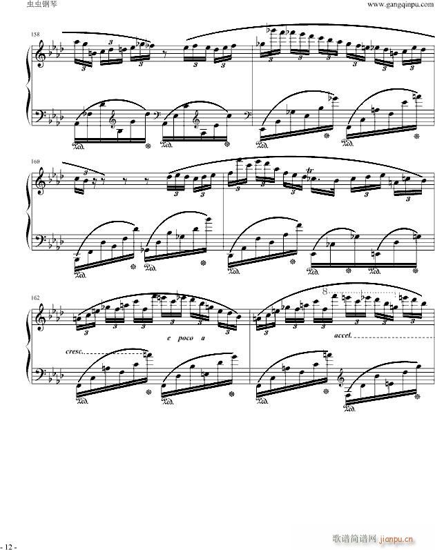 肖邦f小调叙事曲(钢琴谱)12