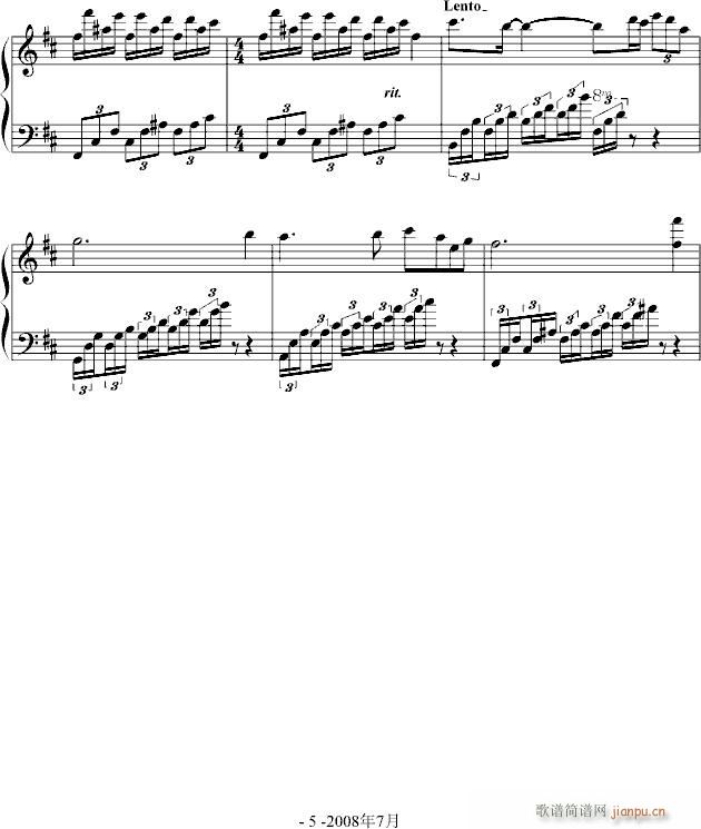 小丑圆舞曲(钢琴谱)5