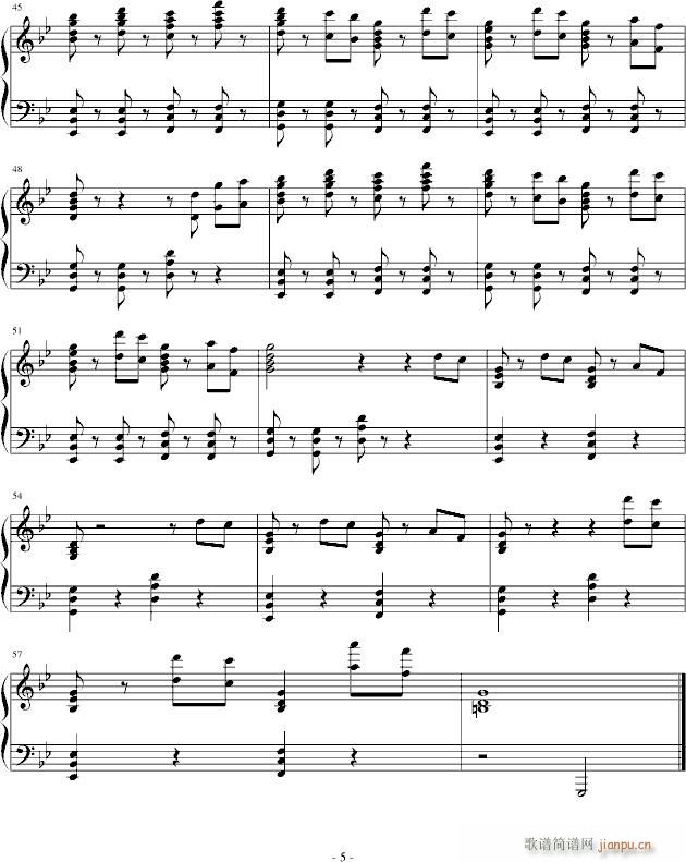 随想变奏曲の雨幕(钢琴谱)5