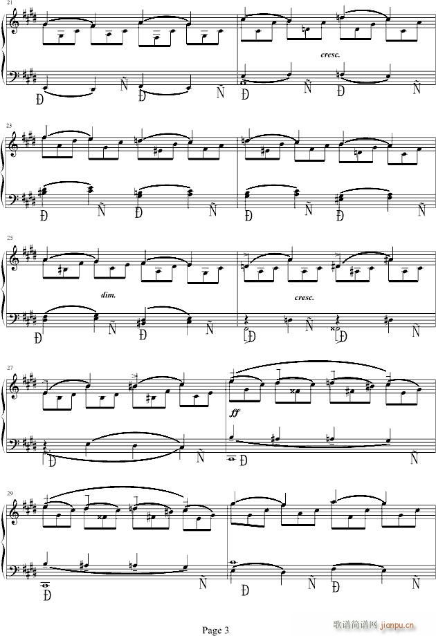 #c小调前奏曲(钢琴谱)3