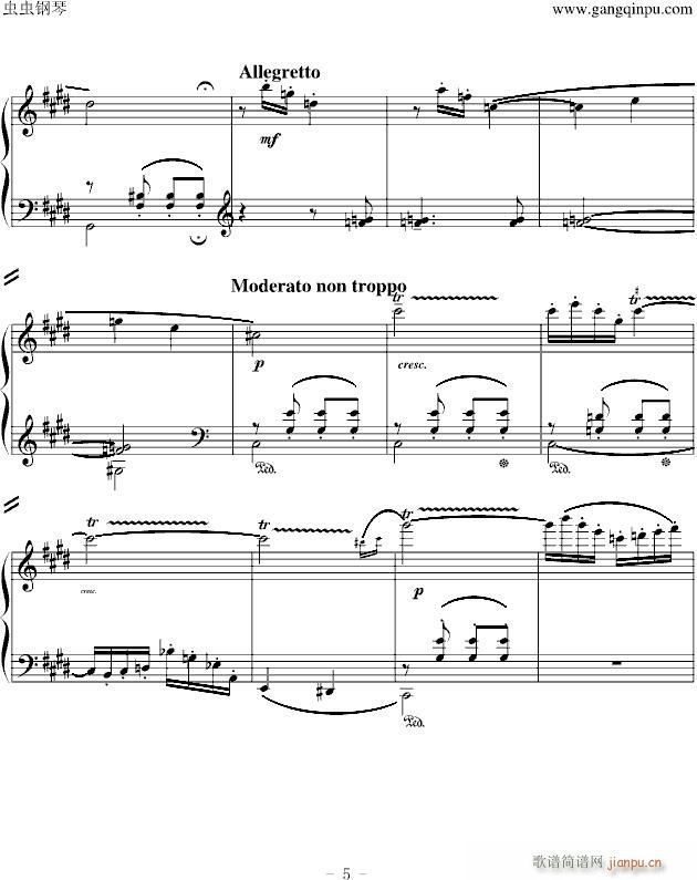 肖斯塔科维奇c小调练习曲(钢琴谱)5