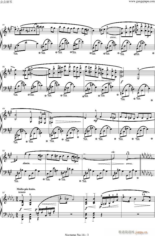 #f小调夜曲(钢琴谱)3