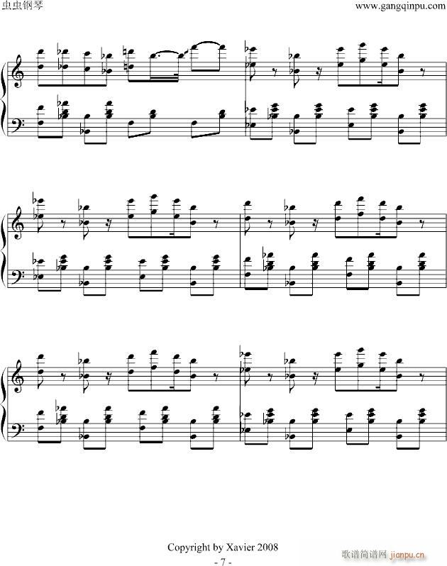 狂奔拉格泰姆(钢琴谱)7