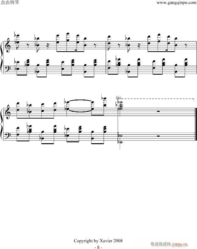 狂奔拉格泰姆(钢琴谱)8