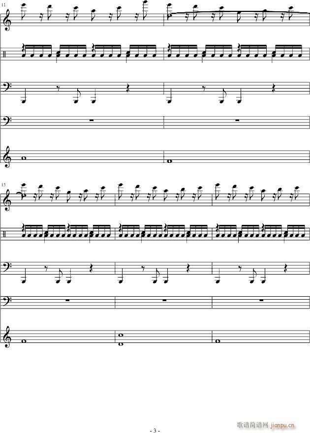 Hypersonic2试做音乐(钢琴谱)3