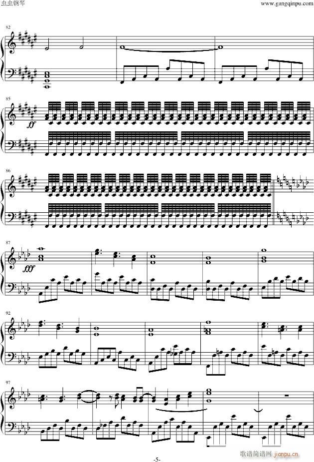 Danse Mon Esmeralda(钢琴谱)5