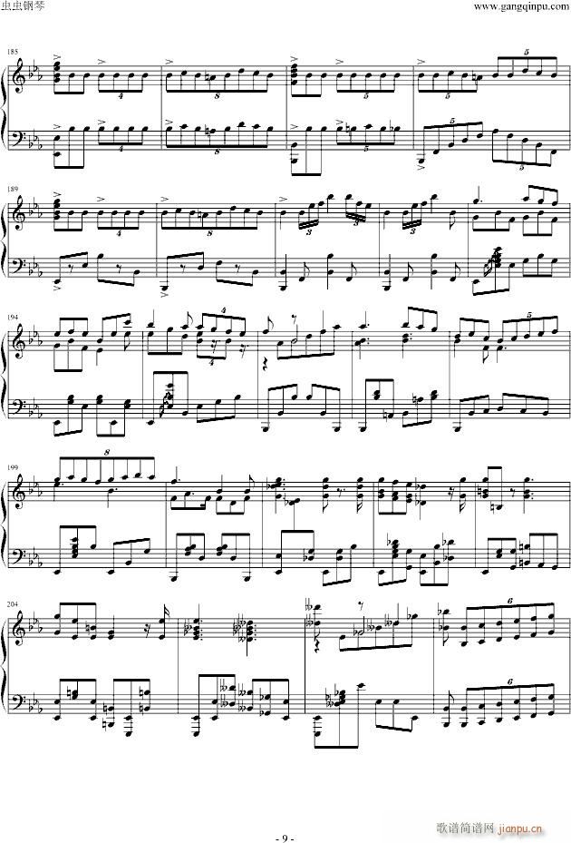 降E大调船歌(钢琴谱)1