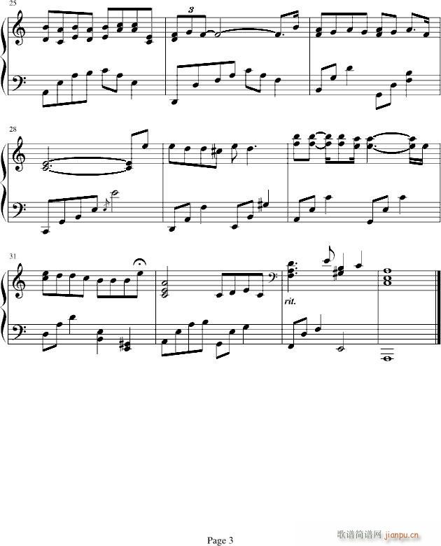 A promise(钢琴谱)3
