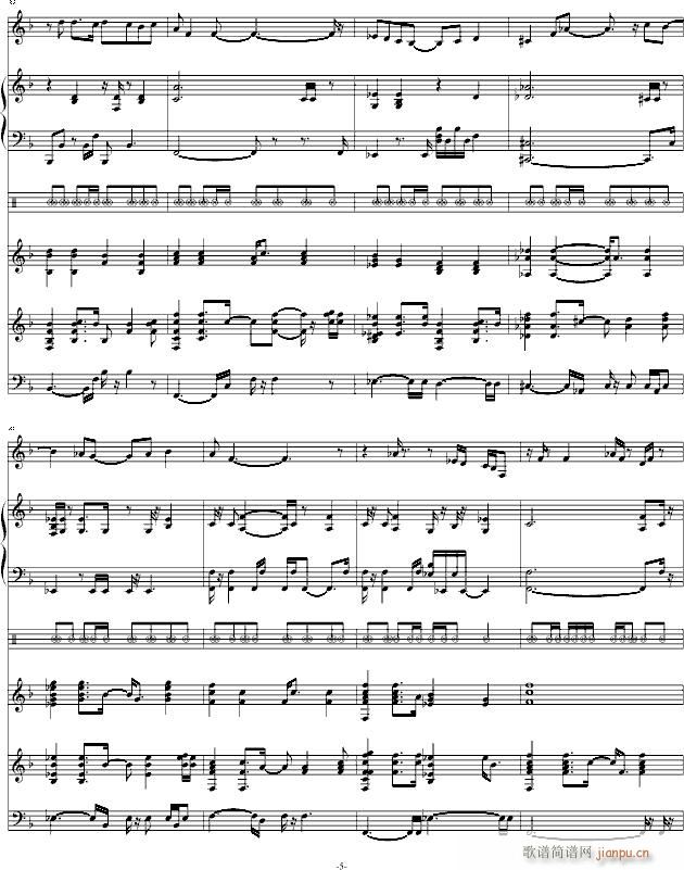 （推荐耳机）即兴随想(钢琴谱)5