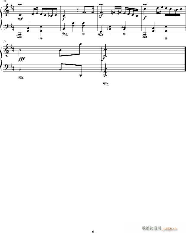 b小调圆舞曲“重逢”(钢琴谱)6