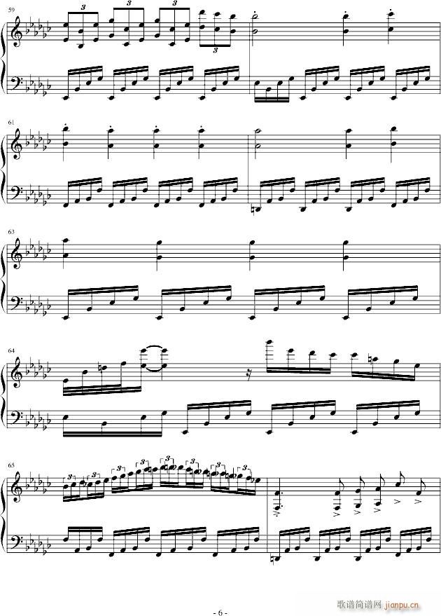 无限梦幻叙事曲(钢琴谱)6