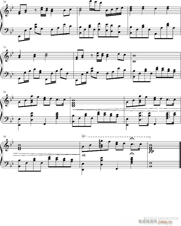 金色回忆(钢琴谱)3