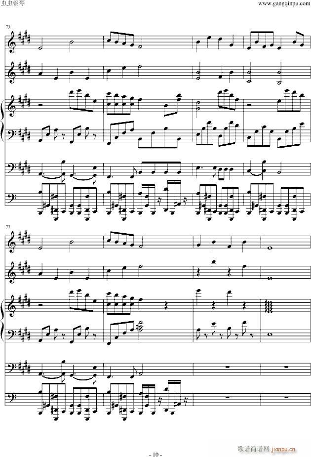 A Little While(钢琴谱)10