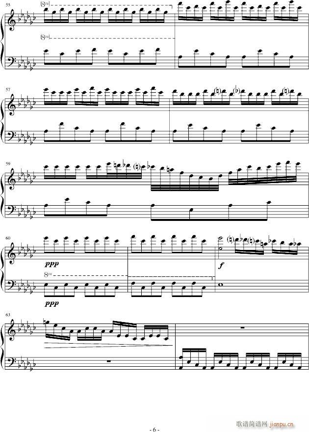 Wandering ghost in the moonless night(钢琴谱)6