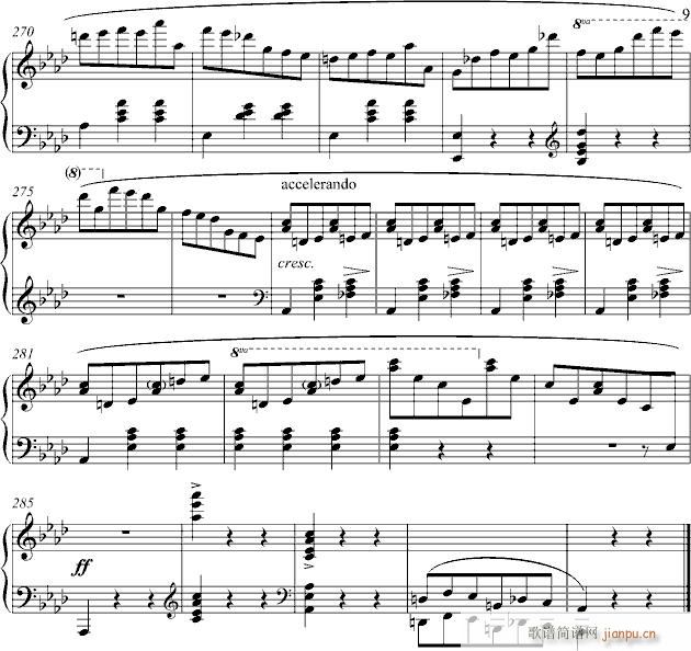 waltz No.5(钢琴谱)9