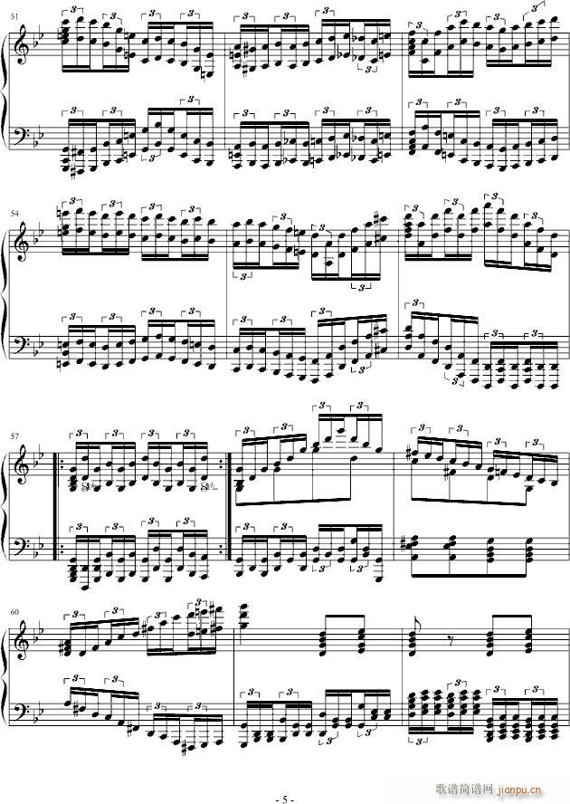 g小调第四练习曲(钢琴谱)5