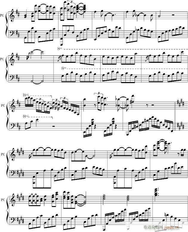 殇情留白(钢琴谱)3