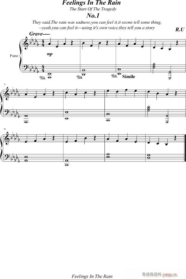 被遗忘的故事(钢琴谱)1