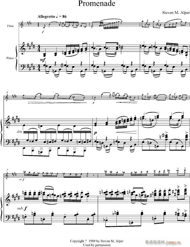 promenade(钢琴谱)1