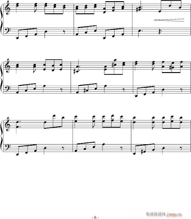 明日的舞(钢琴谱)6