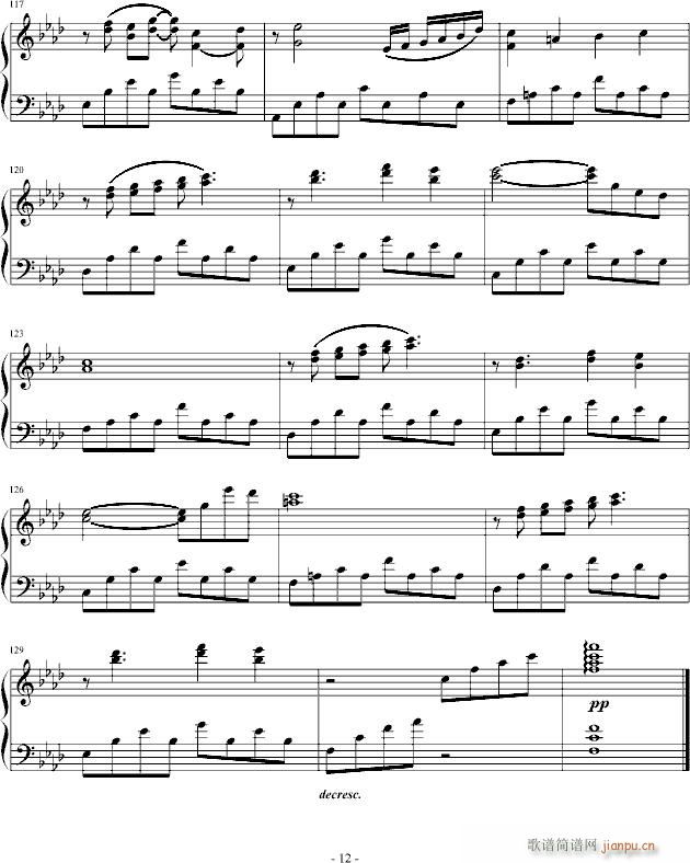 浅紫色(钢琴谱)3