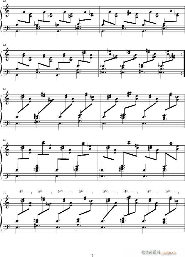 虫虫聪聪匆匆冲冲自虐练习曲(钢琴谱)7