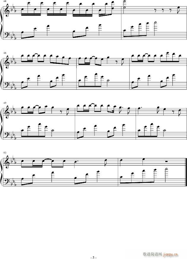 散丝(钢琴谱)5