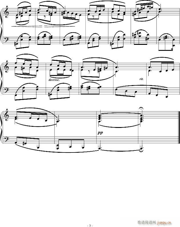 小舞曲(钢琴谱)3