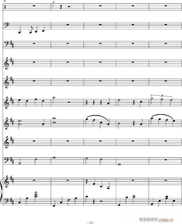 迪士尼.(钢琴谱)9