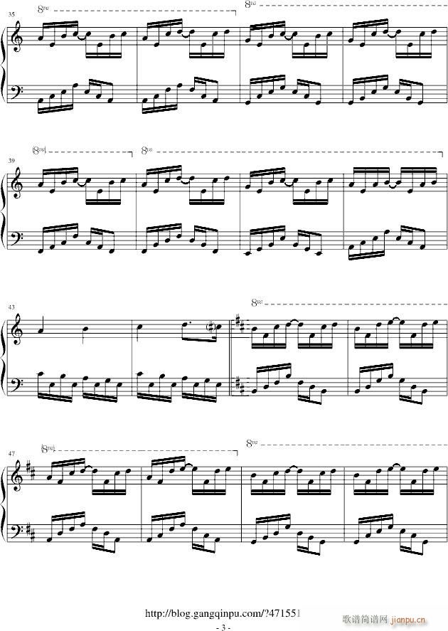 夜音狂想曲(钢琴谱)3