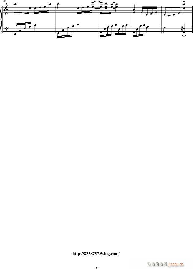 回忆的触觉(钢琴谱)5