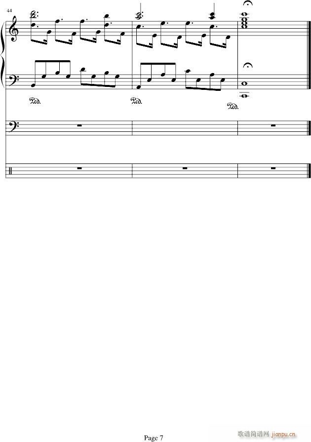 轻松随想曲(钢琴谱)7